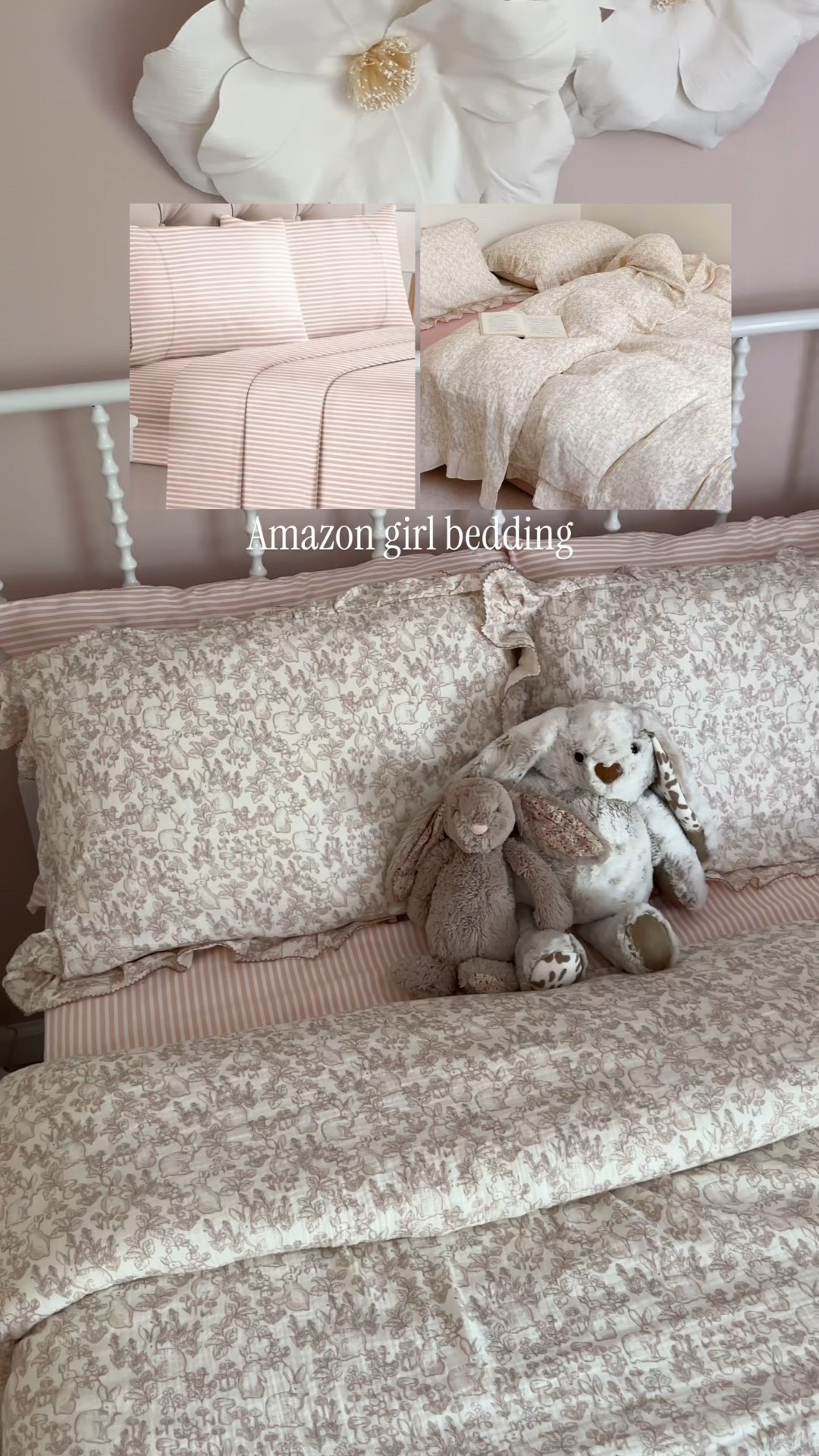 July best seller- Amazon girl bedding 

Muslin ruffle duvet, bunny bedding, pink striped sheets  


#LTKKids #LTKHome