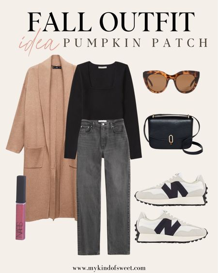 Fall pumpkin patch outfit idea. This Mango open front cardigan is a must this season and I love these high waisted jeans. 

#LTKSeasonal #LTKstyletip #LTKworkwear