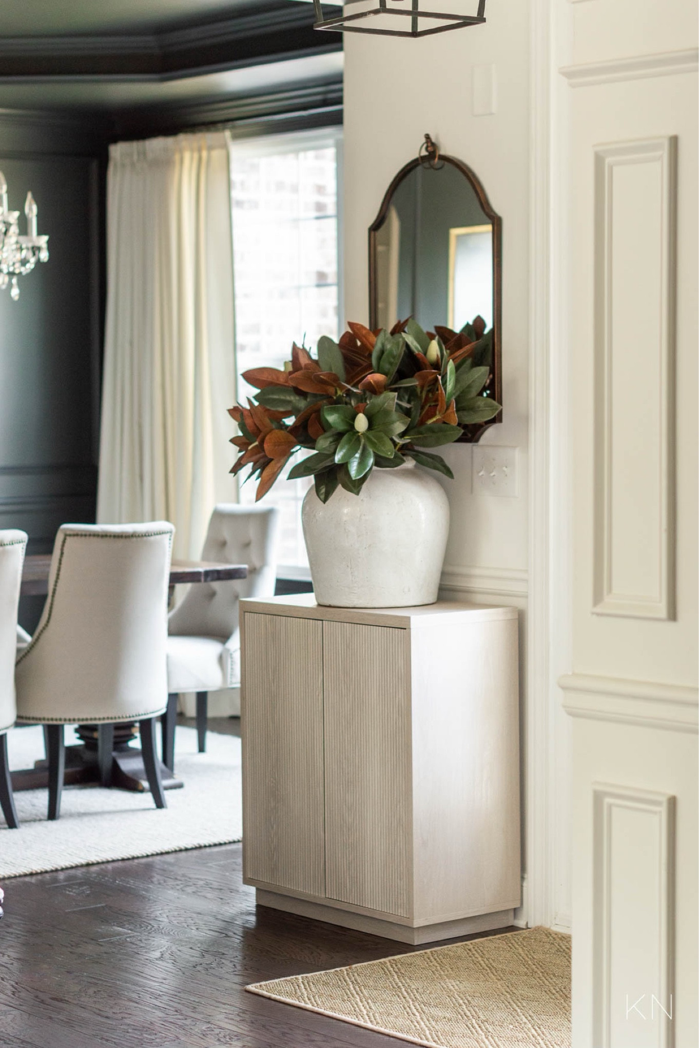I’m seriously obsessed with the new accent cabinet I’ve added to my foyer. Its sleek design pairs perfectly with the combination of traditional, organic and modern decor we have in our Iron Ore dining room. This chest comes in several different finishes and the price can’t be beat! home decor home storage entryway decor dining room decor 

#LTKHome #LTKStyleTip