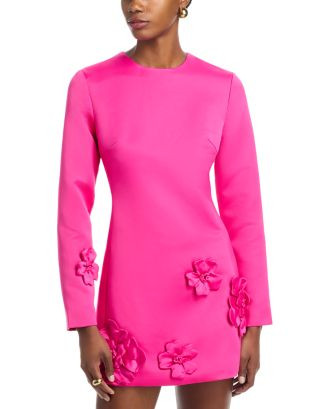 Aliza Long Sleeve Petal Mini Dress | Bloomingdale's (US)