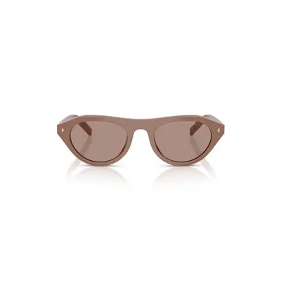Prada 51mm Irregular Sunglasses in Pecan /Brown at Nordstrom | Nordstrom
