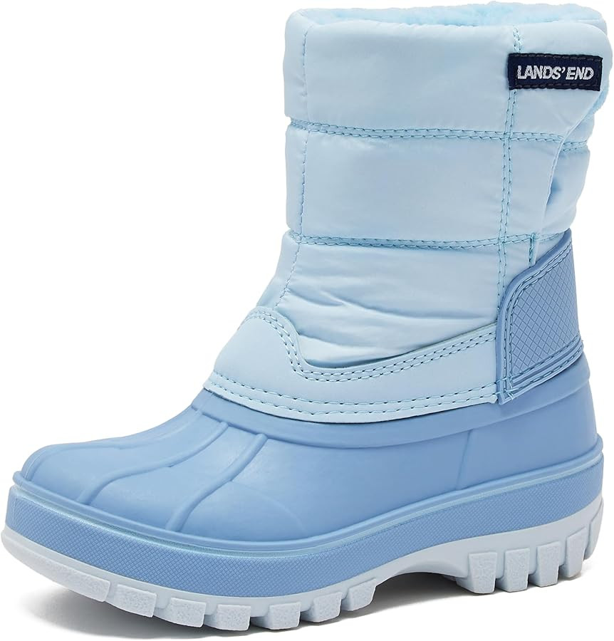 Lands' End Waterproof Kids Snow Boots - Insulated Warm Fleece Lined Winter Boots for Toddlers, Gi... | Amazon (US)