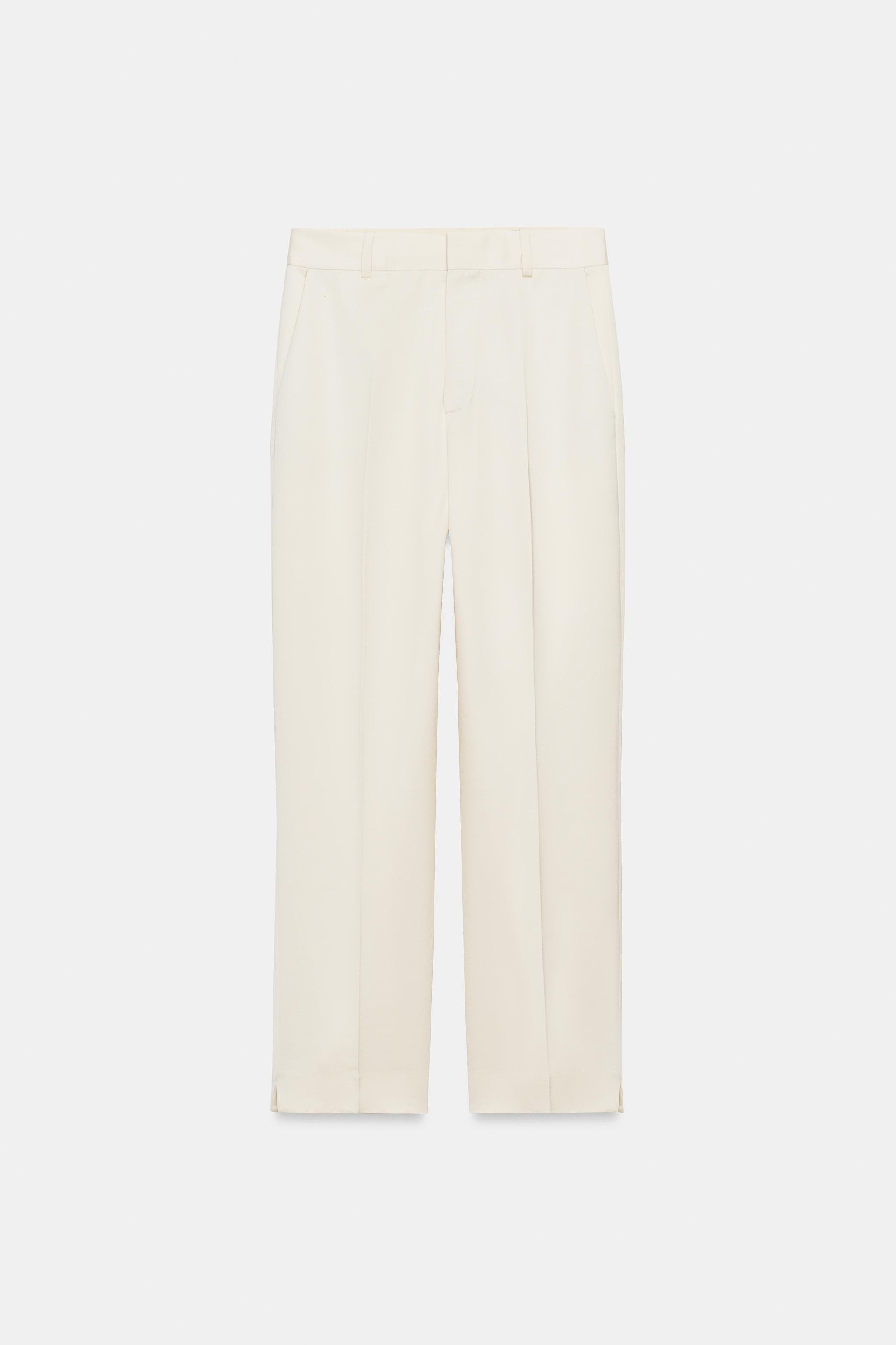 ZW COLLECTION SATIN STRAIGHT-LEG TROUSERS | Zara US