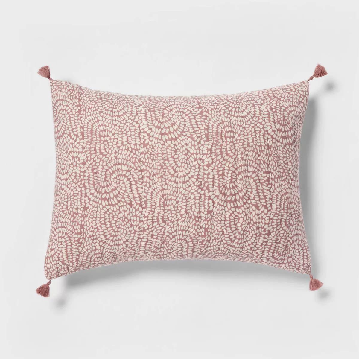 Boho Reversible Matelasse Swirl Quilt Sham Purple - Threshold™ | Target