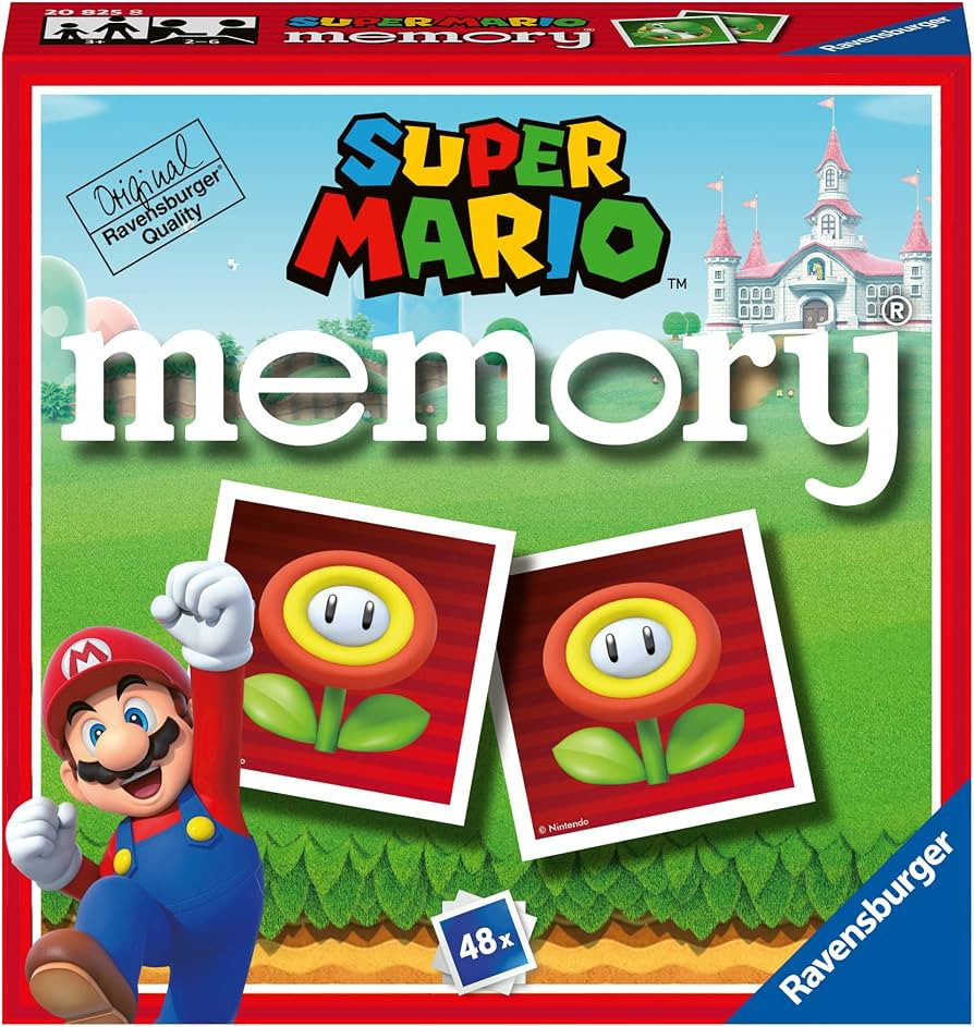 Ravensburger - Memory Super Mario, Board Game, Memory Game for Children 3 Years or Older, 48 Card... | Amazon (US)