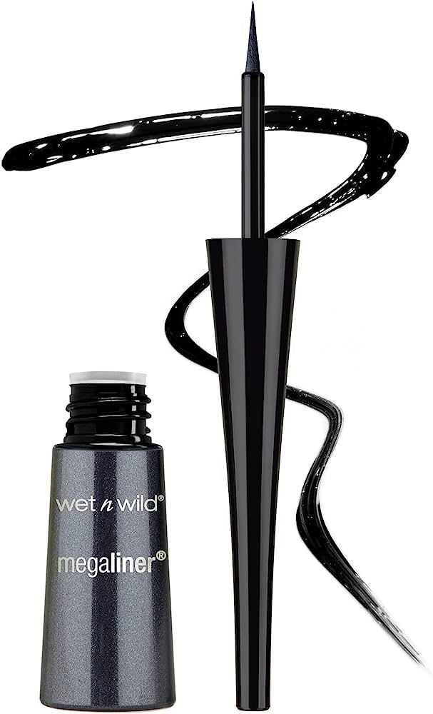 wet n wild MegaLiner Liquid Eyeliner Black Black | Amazon (US)