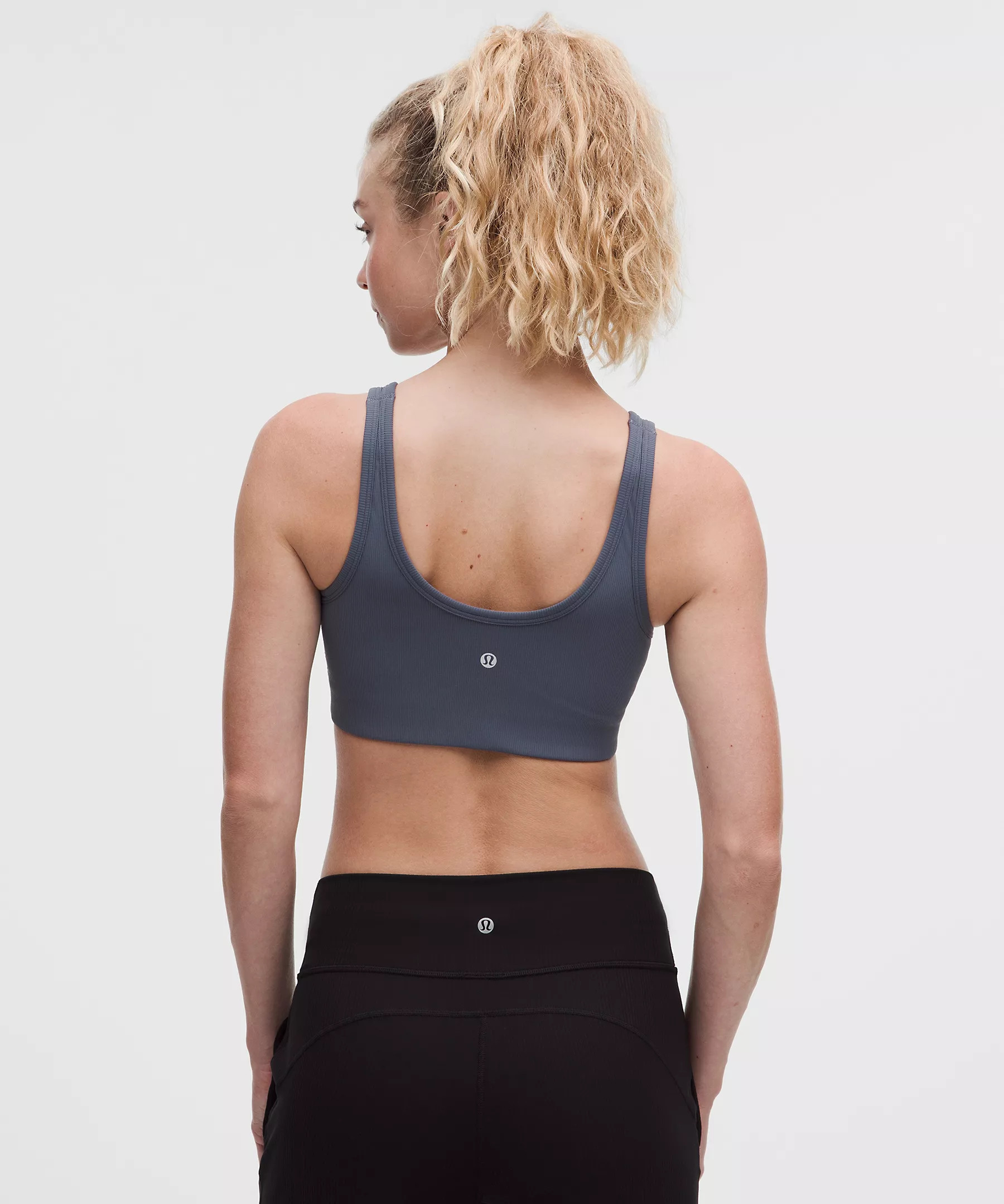 Nulu Ribbed Scoop-Neck Bra | Lululemon (US)