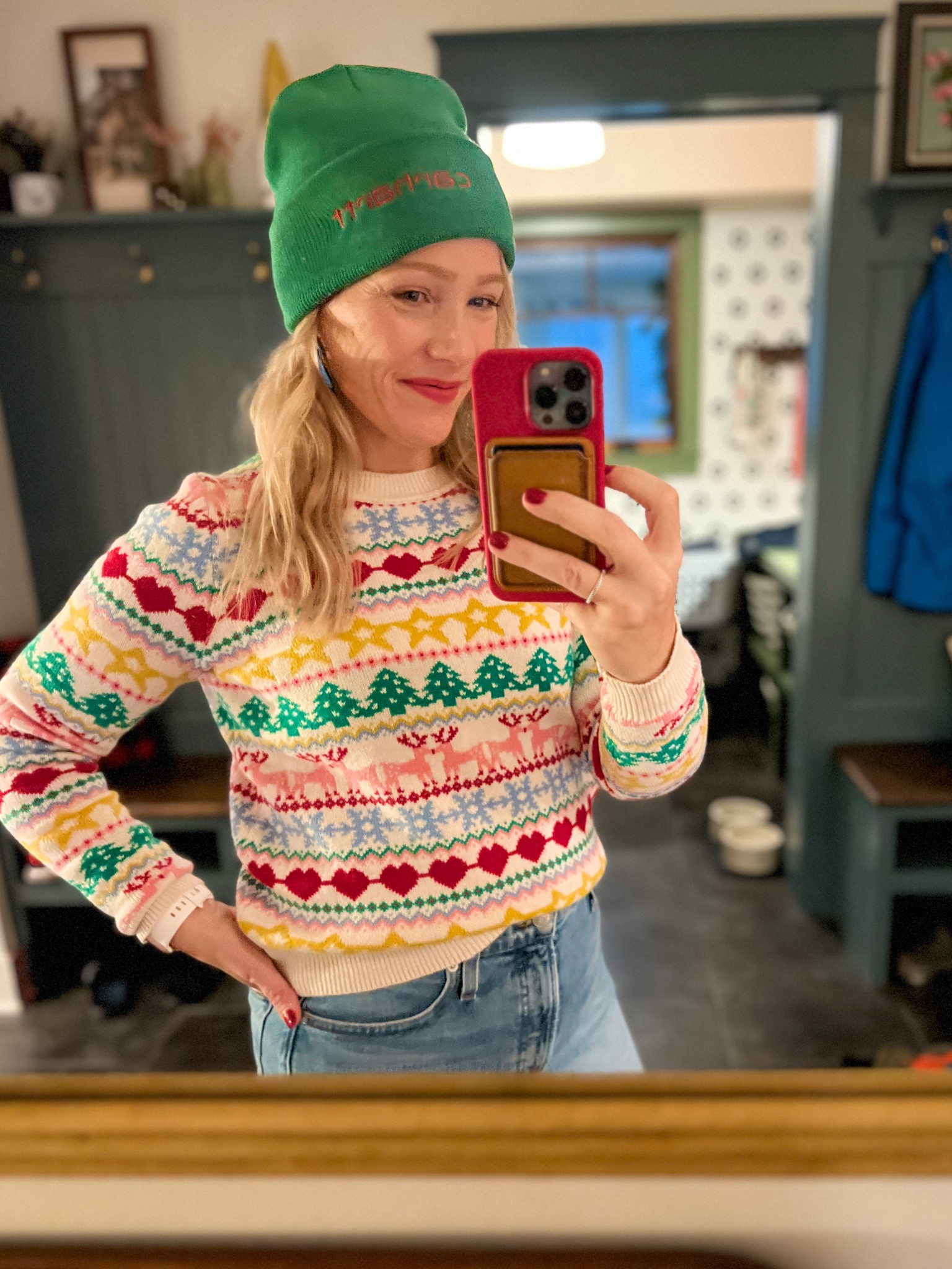 carhartt christmas beanie