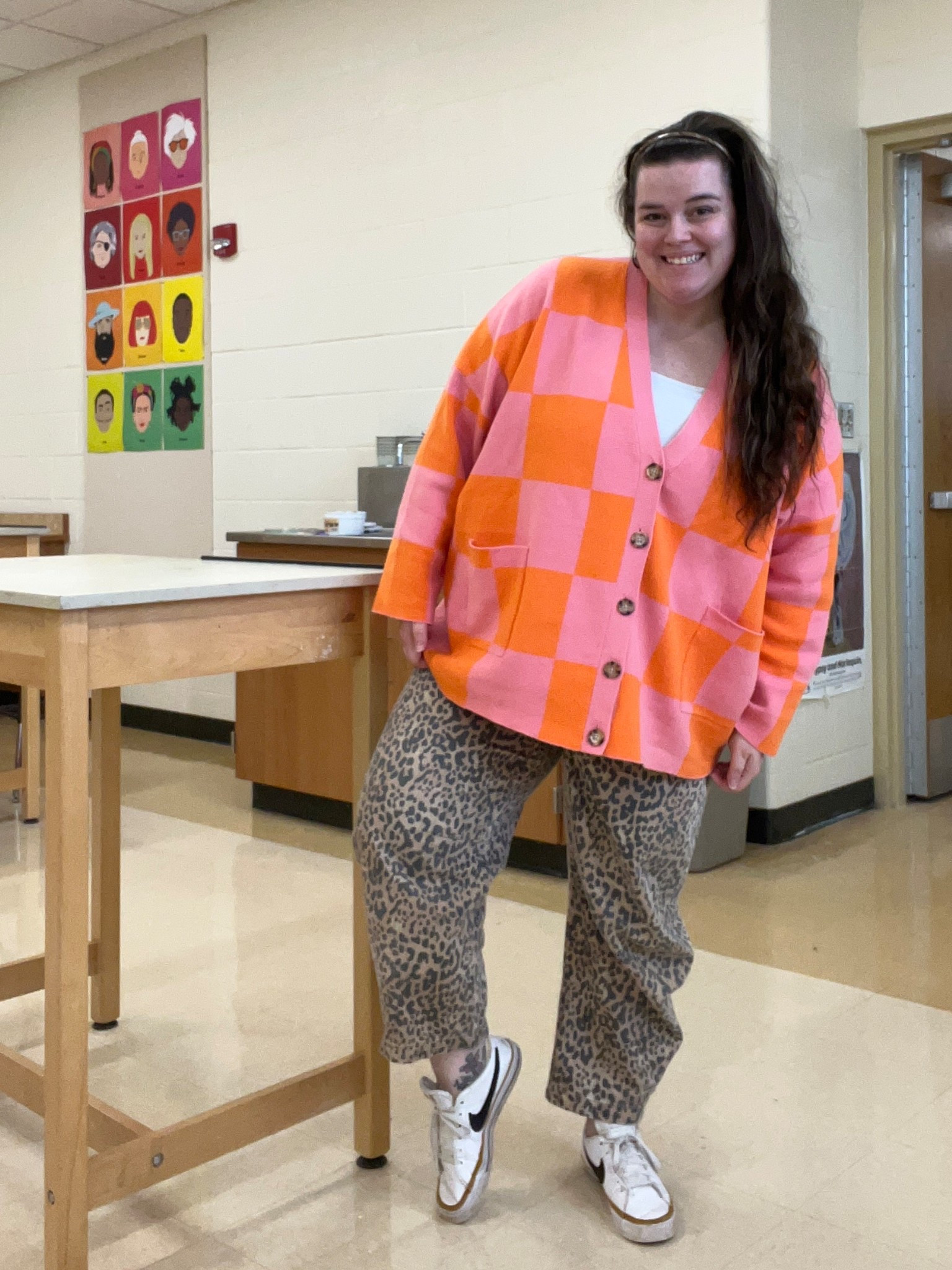 Leopard is a neutral 🧡 
Cardigan from burnt toast

#LTKootd #LTKWorkwear #LTKmomlife