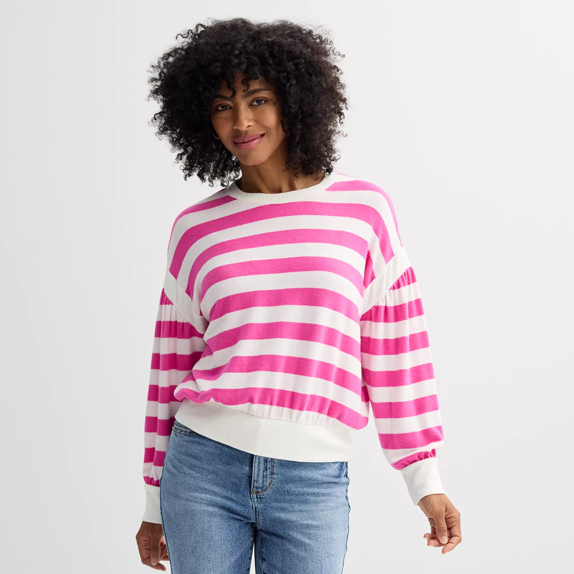 Women's Sonoma Goods For Life® Striped Cozy Pullover | Kohl's