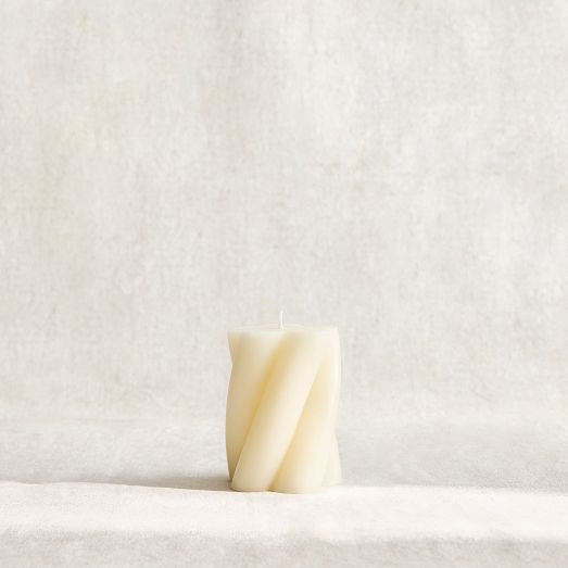 Signature Wax Twist Pillar Candles | West Elm (US)
