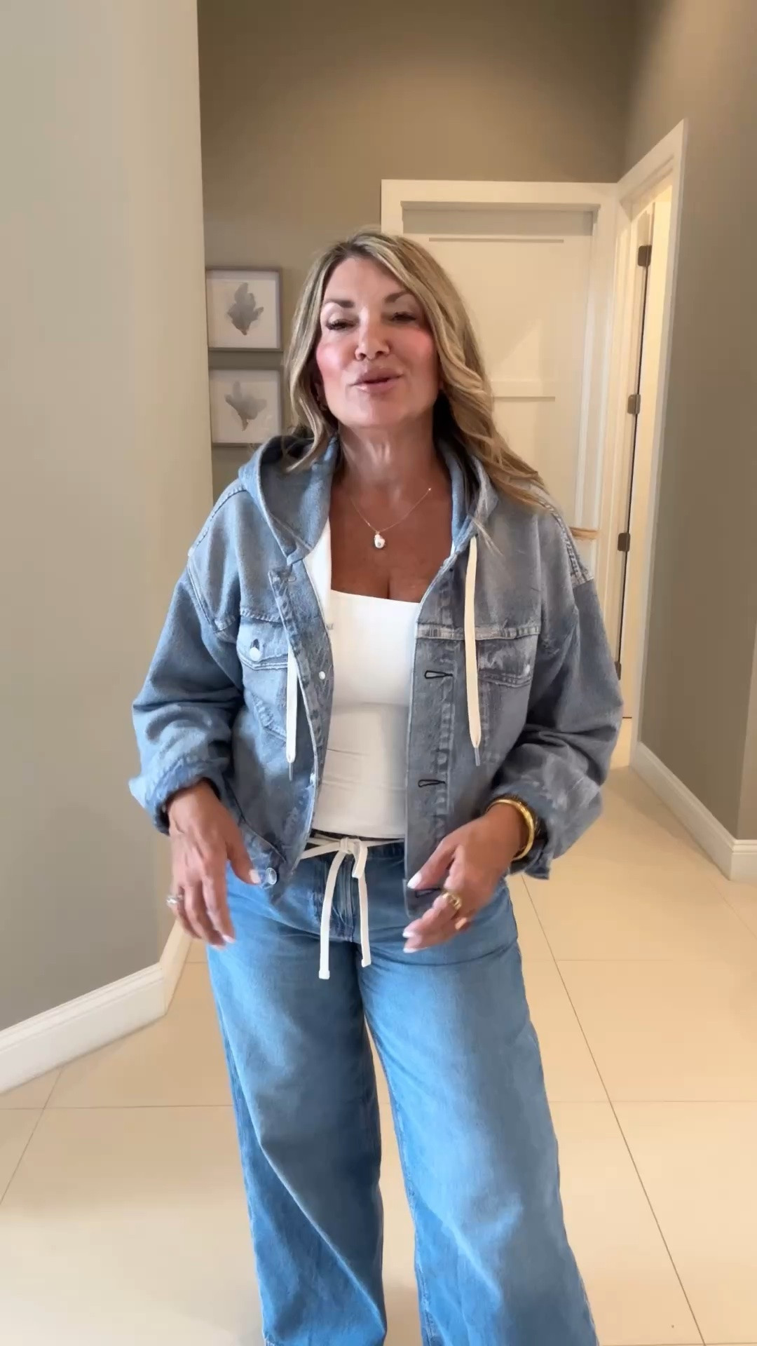 Would you believe me if I told you this denim jacket wasn’t even denim at all? It’s a sweatshirt that looks exactly like a jean jacket. It’s so soft and the most comfortable jean jacket you’ll ever wear.

#LTKMothersDay #LTKootd #LTKmomlife