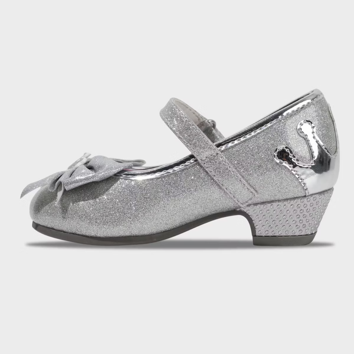 Toddler Girls' Disney Mary Jane Heels - Silver | Target