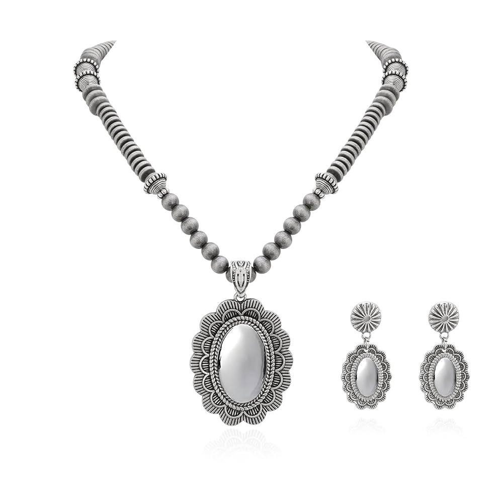 Rustic Couture's Western Jewelry Set for Women Cowgirl Vintage Western Necklace Earring | Amazon (US)