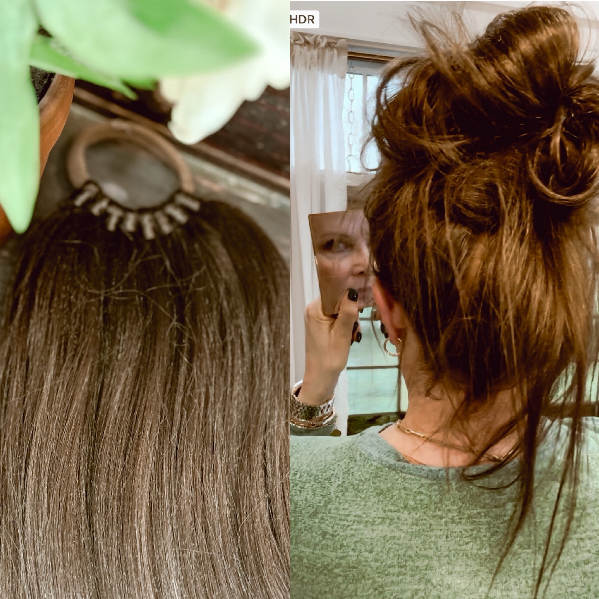 My fake ponytail. It is excellent quality, blends so well with my natural hair, and is super easy to style. This has made a huge difference with my hair loss. 

Hair extension, ponytail extension, hair accessories, messy bun

#LTKmidsize #LTKstyletip