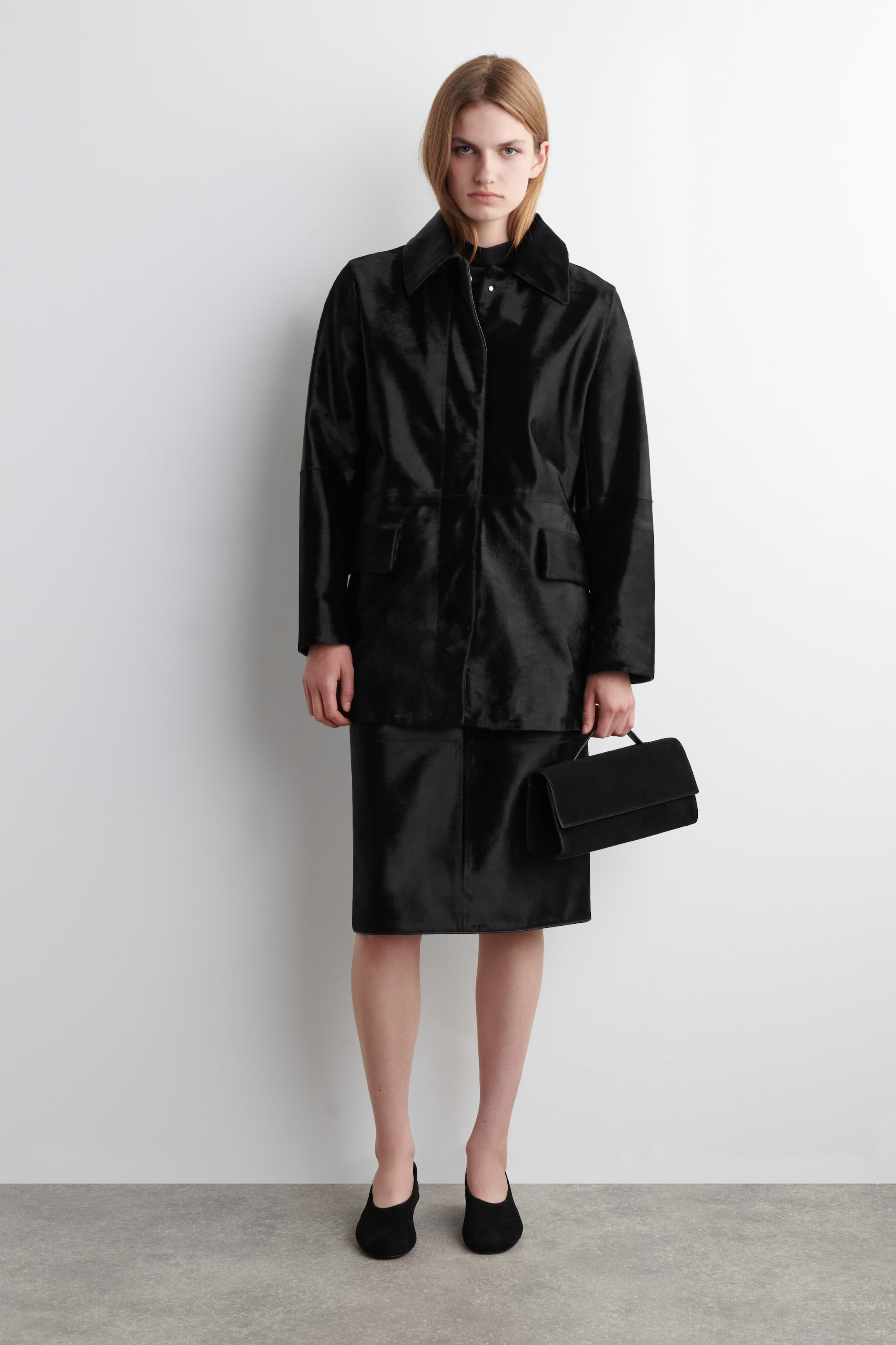 POCHETTE GALLERY - DAIM - NOIR | COS FR | COS (EU)