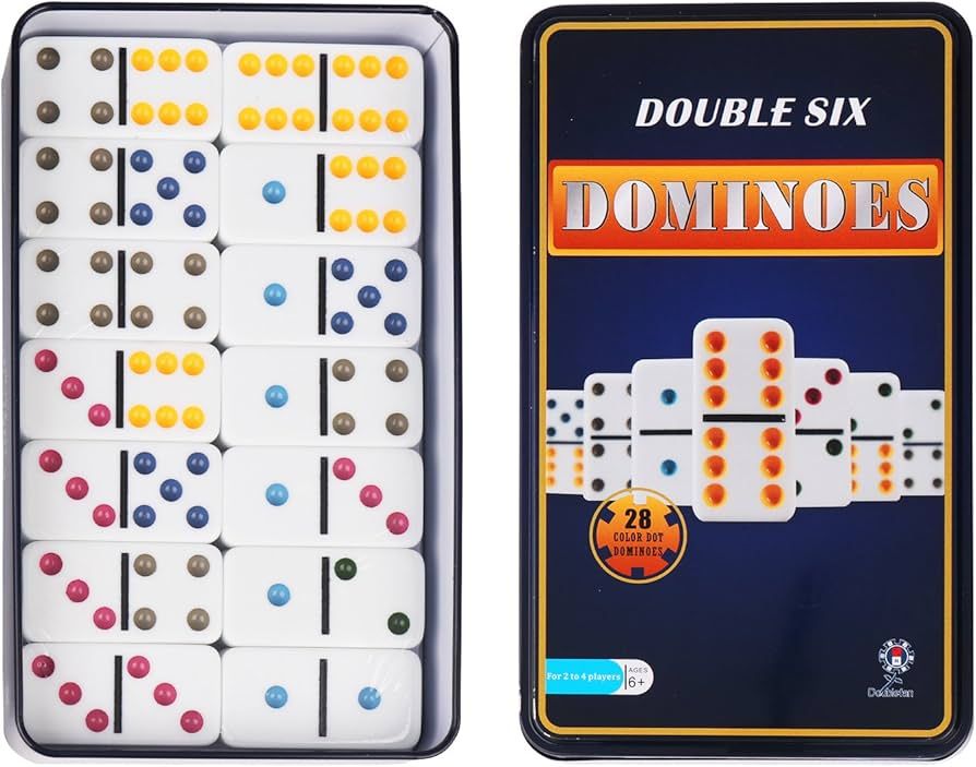 Doublefan Dominoes Set for Adults - Double Six Domino Set for Classic Board Games - Dominoes Doub... | Amazon (CA)