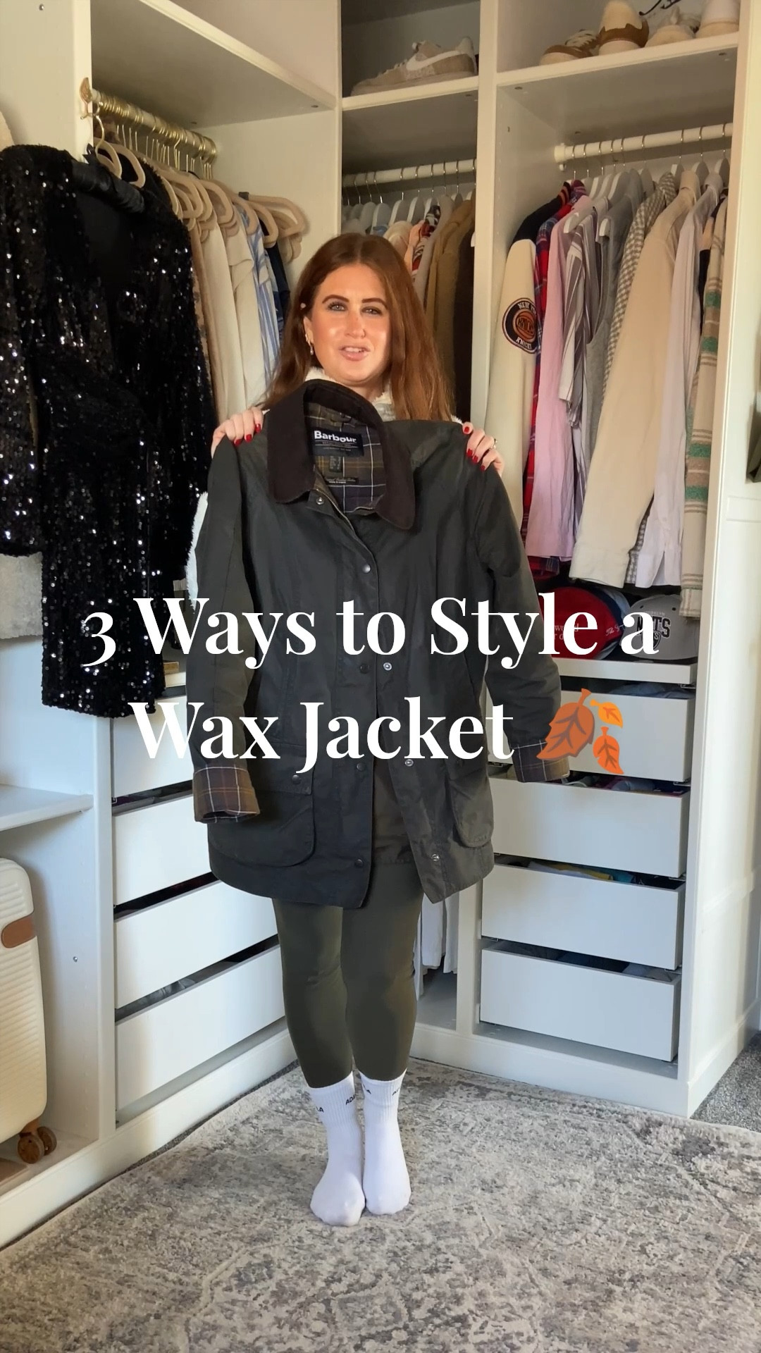 Looking for an autumn jacket that does it all? 🍂 A wax jacket is that timeless piece you’ll reach for year after year practical, flattering, and effortlessly chic. #LTKAutumn Autumn Jacket, wax jacket, Barbour wax jacket, autumn outfits, timeless outfits 

Here are 3 easy ways to style yours this season:
1️⃣ Weekend Walks – khaki leggings, cream fleece & wellies
2️⃣ Classic Everyday – blue jeans, blue shirt & loafers
3️⃣ Off-Duty City Look/Shopping with the Girls  – mole beige sweater, white tee & black trousers with neutral trainers

I’ve linked similar affordable styles that give you the same polished, countryside-luxe feel 🍂🌳🐎

#LTKSeasonal #LTKStyleTip #LTKOver40