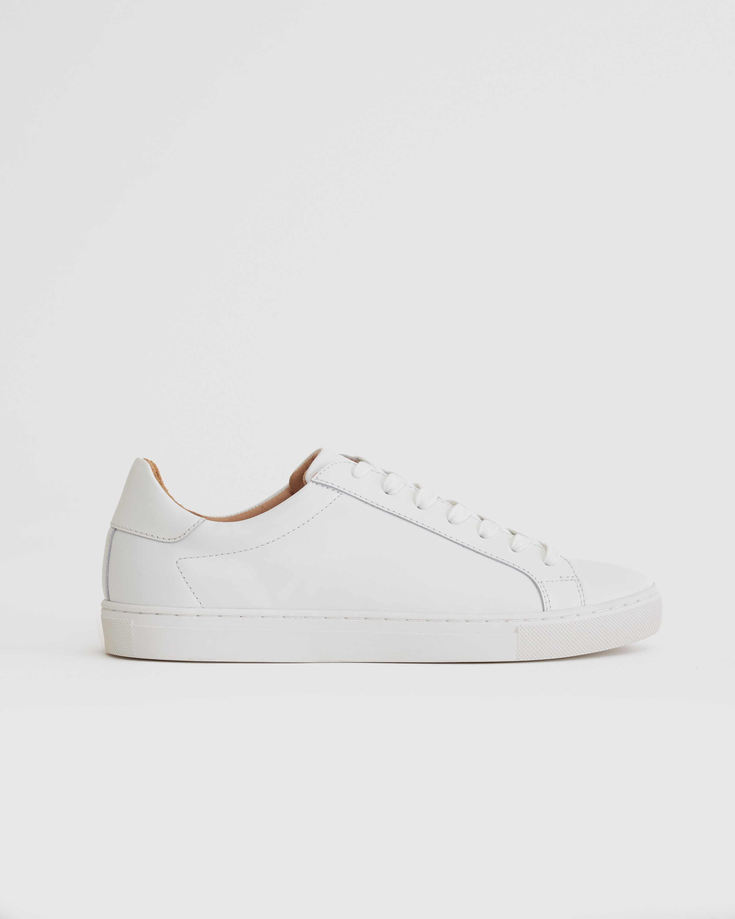 White 100% Leather Everyday Sneaker | Quince