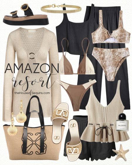 Shop these Amazon Fashion Vacation Outfit and Resortwear Summer outfit finds! Swimsuit coverup, bikini, matching set, linen Set, scalloped shorts, peplum top, Dolce Vita Rysha Platform sandals, Valentino Rattan sandals, Raffia tote bag, straw beach bag and more! 

#LTKswim #LTKtravel #LTKstyletip