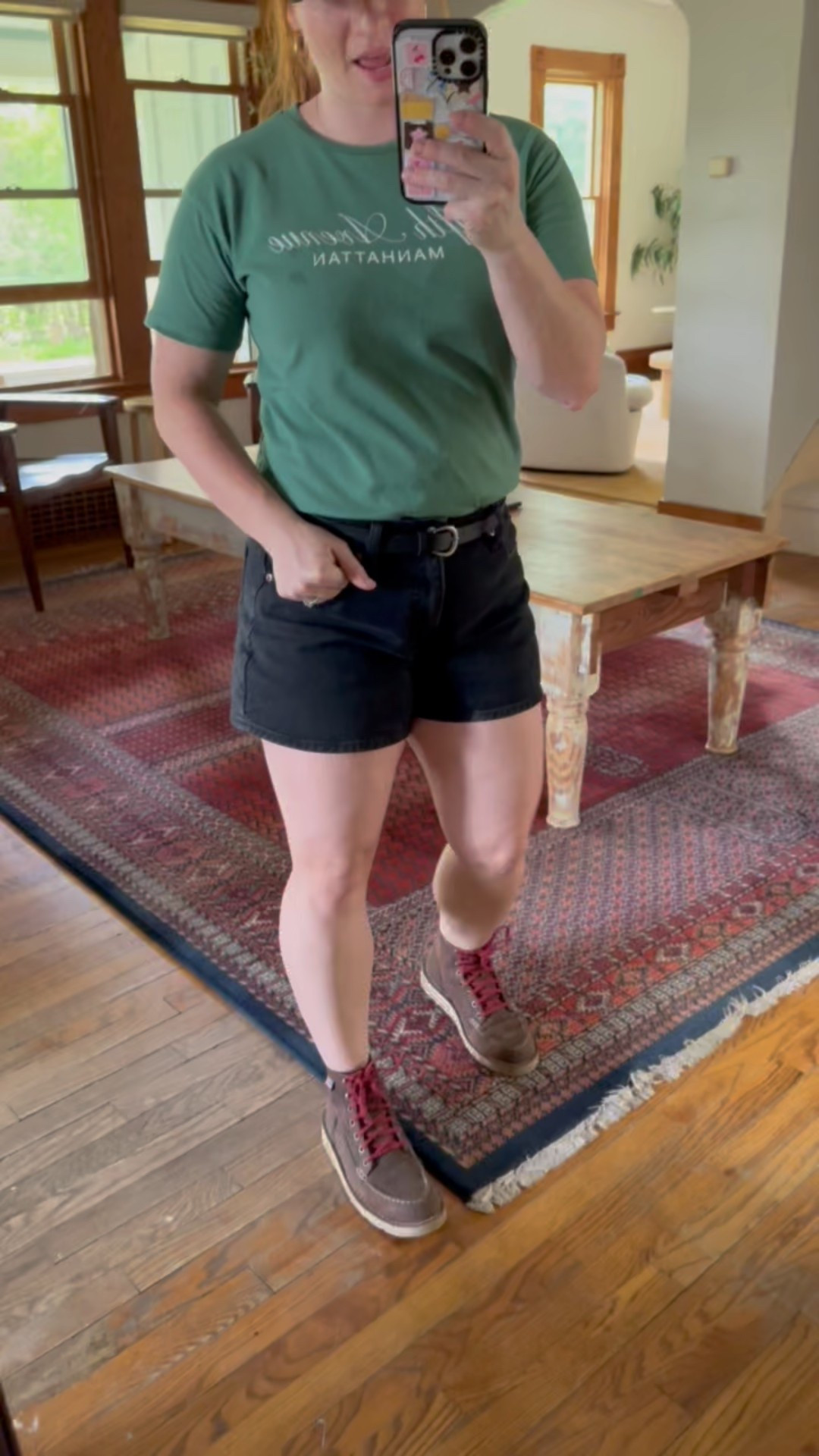 OOTD🥾
I found the shorts I will be living in this summer. I need to buy more colors today with the 30% off sale at Abercrombie!! It’s the last day to shop the sale!! 🏃‍♀️

Also, I loooooooove these boots. They are so comfortable and cute! Perfect for a day of treehouse building. 

#LTKSaleAlert