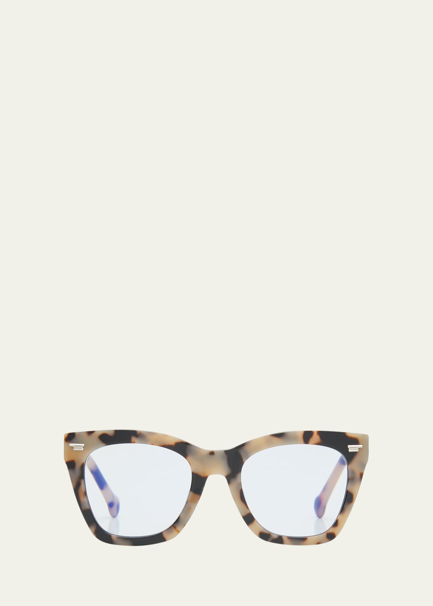 Colors In Optics CXB130 Oat Blue Blocking Acetate Rectangle Glasses | Bergdorf Goodman