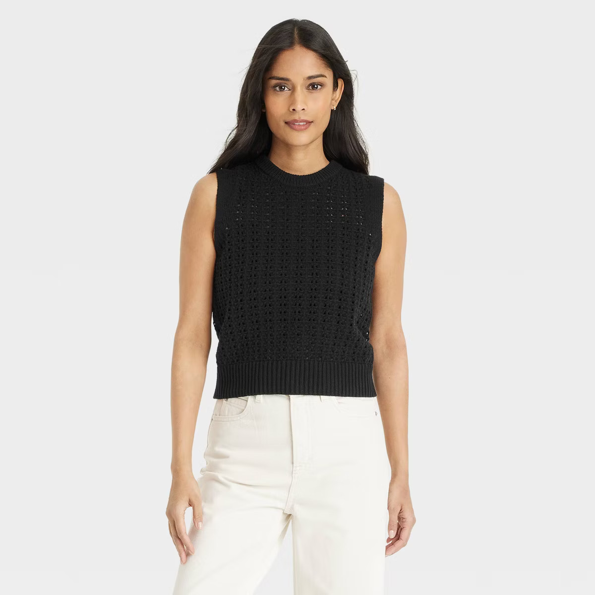 Women's Openwork Sweater Vest - Universal Thread™ | Target