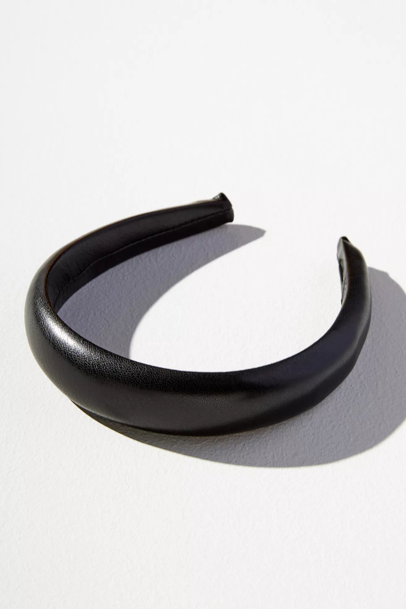 Padded Faux Leather Headband | Anthropologie (US)