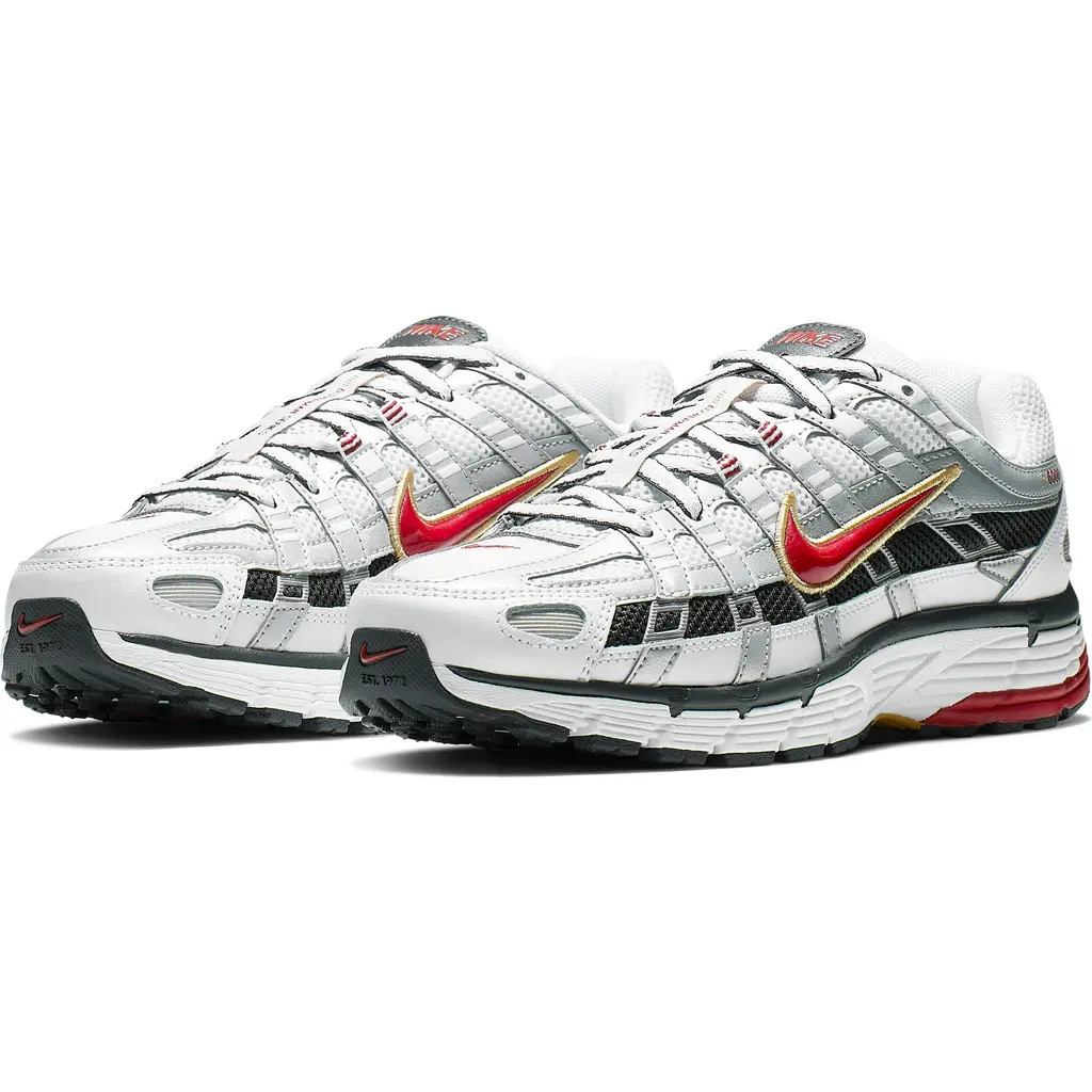 Nike P-6000 Sneaker in White/Varsity Red/Platinum at Nordstrom, Size 6.5 | Nordstrom