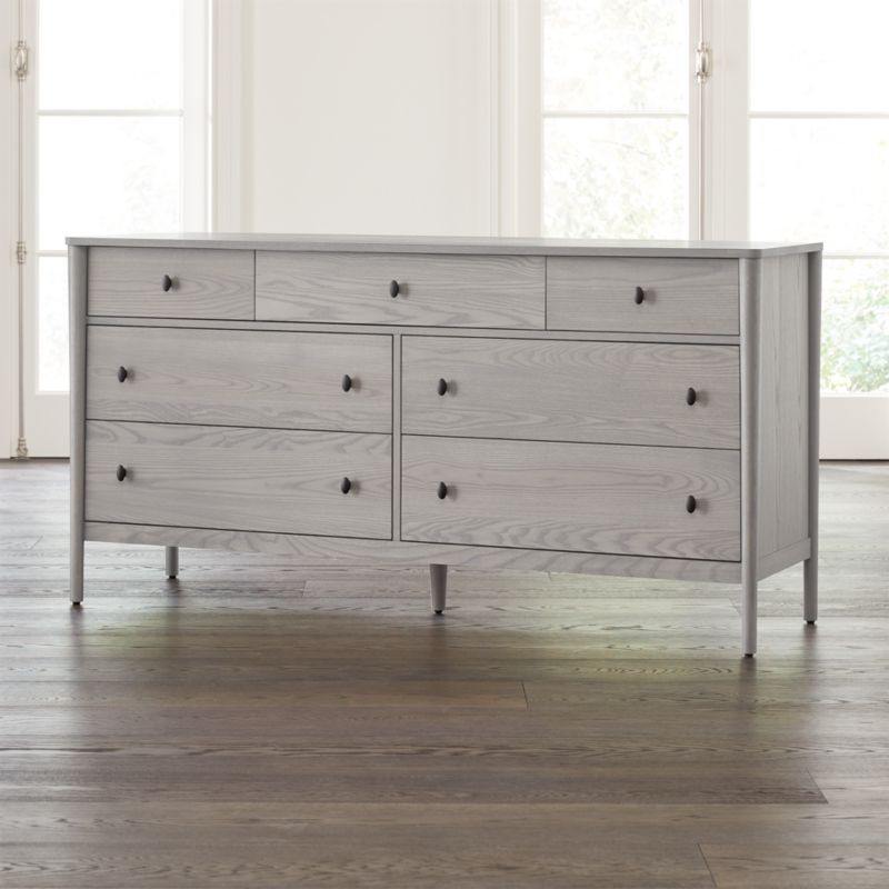 Gia Dove Ash 7-Drawer Dresser + Reviews | Crate & Barrel | Crate & Barrel
