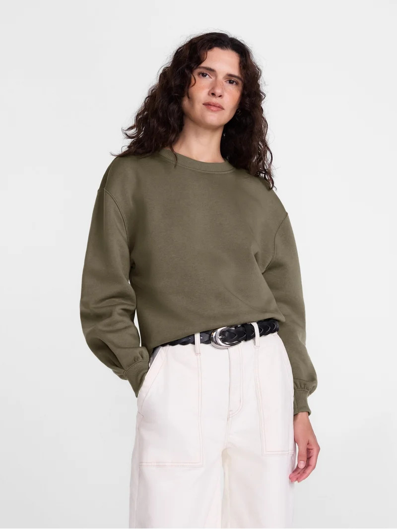 Scenario Women's and Women's Plus Crewneck Sweatshirt, Sizes XS-4X | Walmart (US)