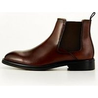Very Man Leather Chelsea Boot - Brown | Very (UK)