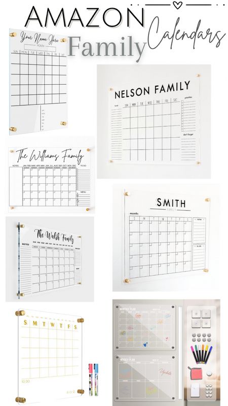 Amazon Family Calendars! 











Amazon, Family Calendar, Family, Calendar, Acrylic, Amazon Finds

#LTKitbag #LTKfamily #LTKhome