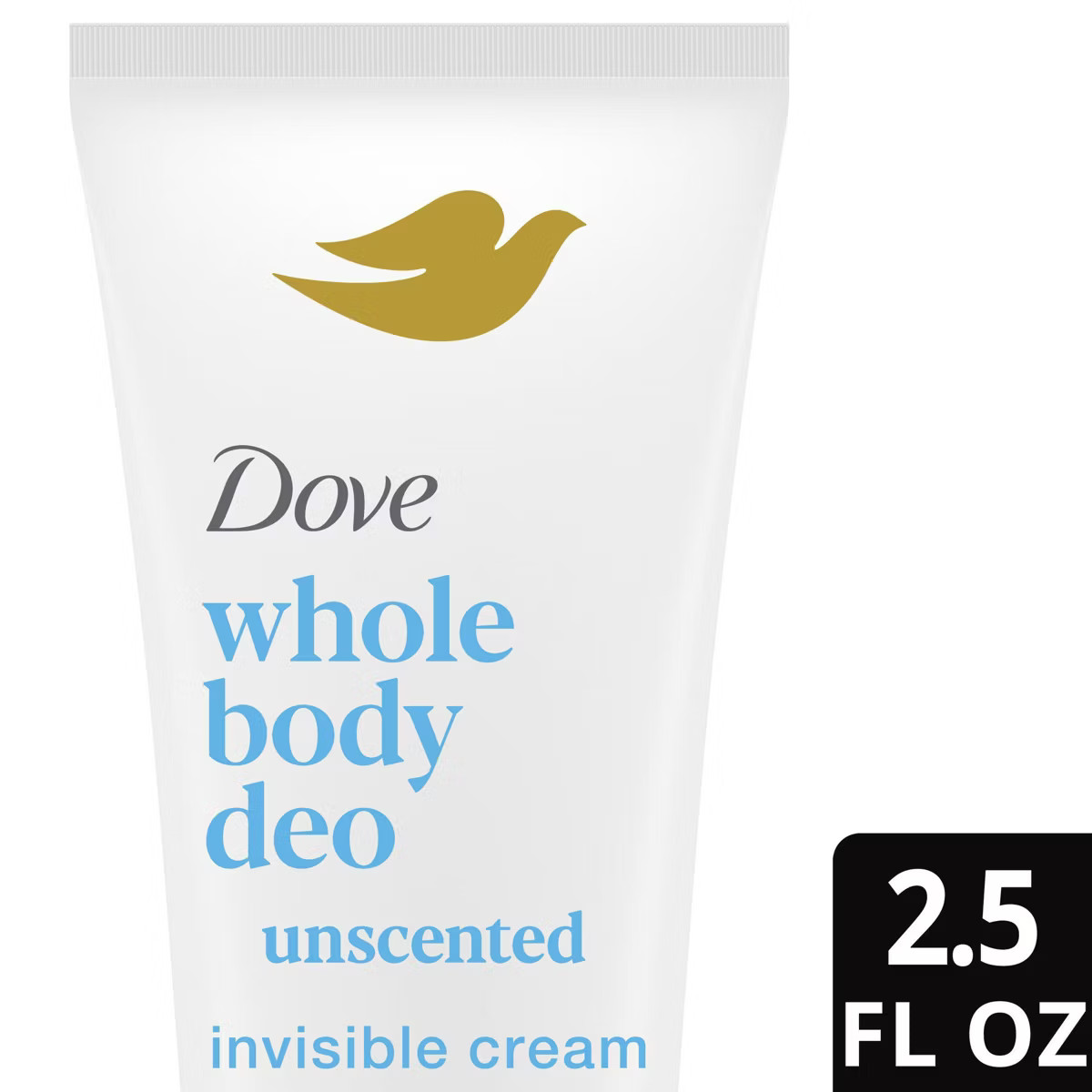 Dove Beauty Unscented Whole Body Deodorant Cream - 2.5 fl oz | Target