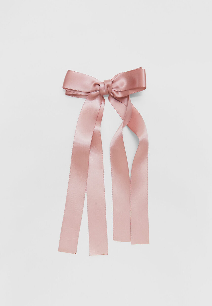 Double sateen bow - Women's fashion | Stradivarius United Kingdom | Stradivarius (UK)
