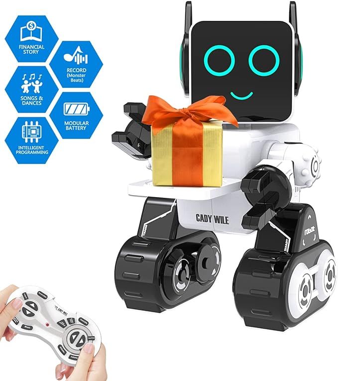 Amazon.com: Robot Toy for Kids, Smart RC Robots for Kids with Touch and Sound Control Robotics In... | Amazon (US)