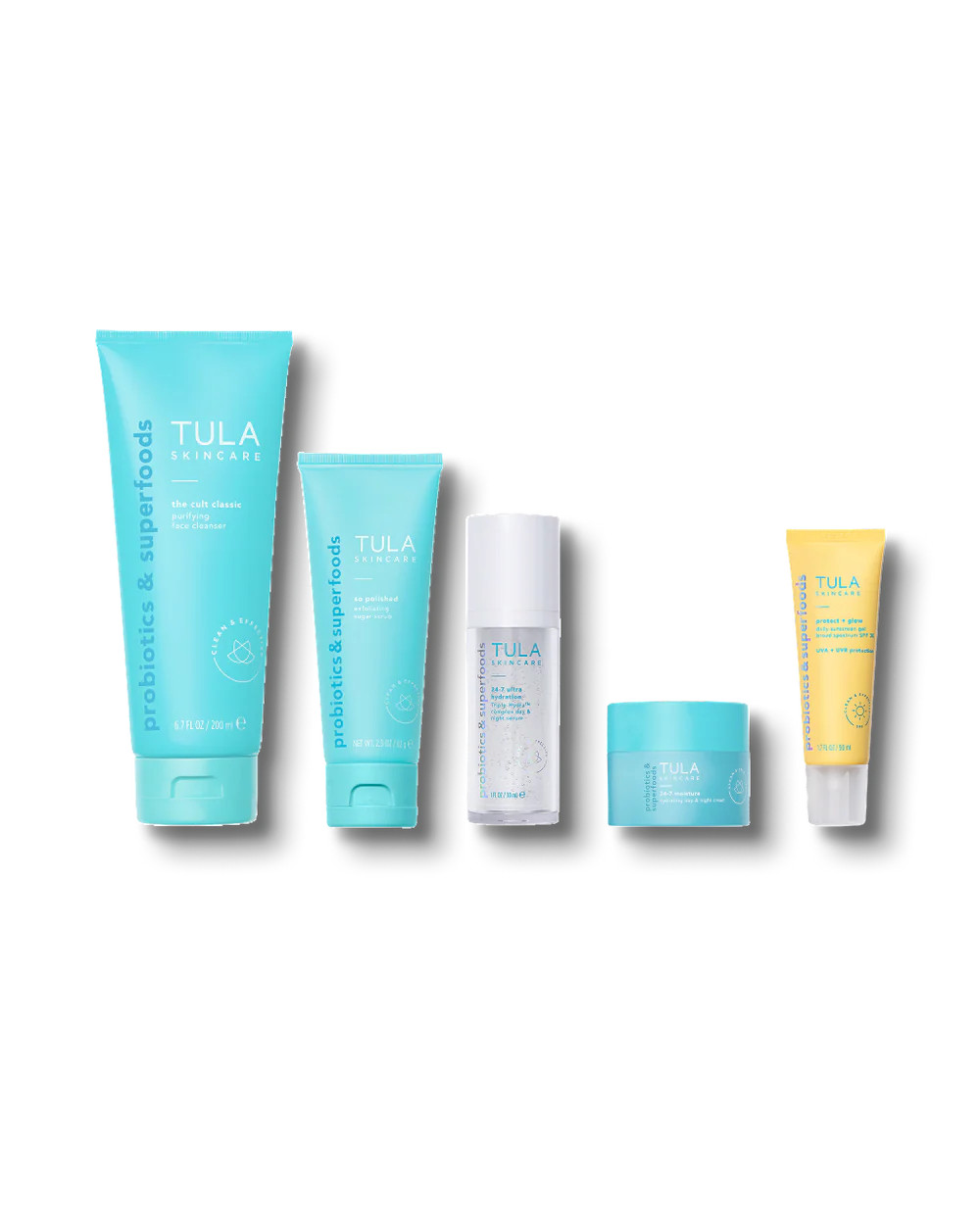limited-edition five-piece summer essentials kit | Tula Skincare
