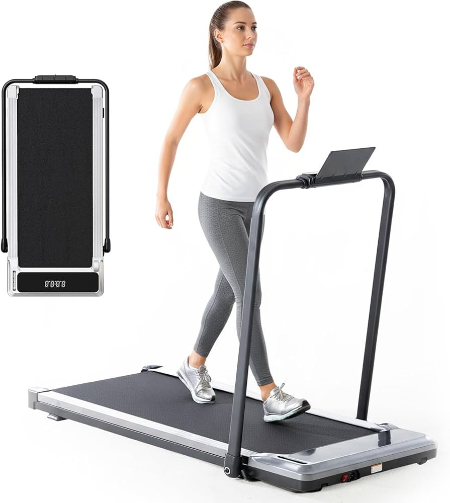Smug Compact Armless Treadmill, Space Saving Design for Home & Office, Quiet Under Desk Walking P... | Amazon (US)