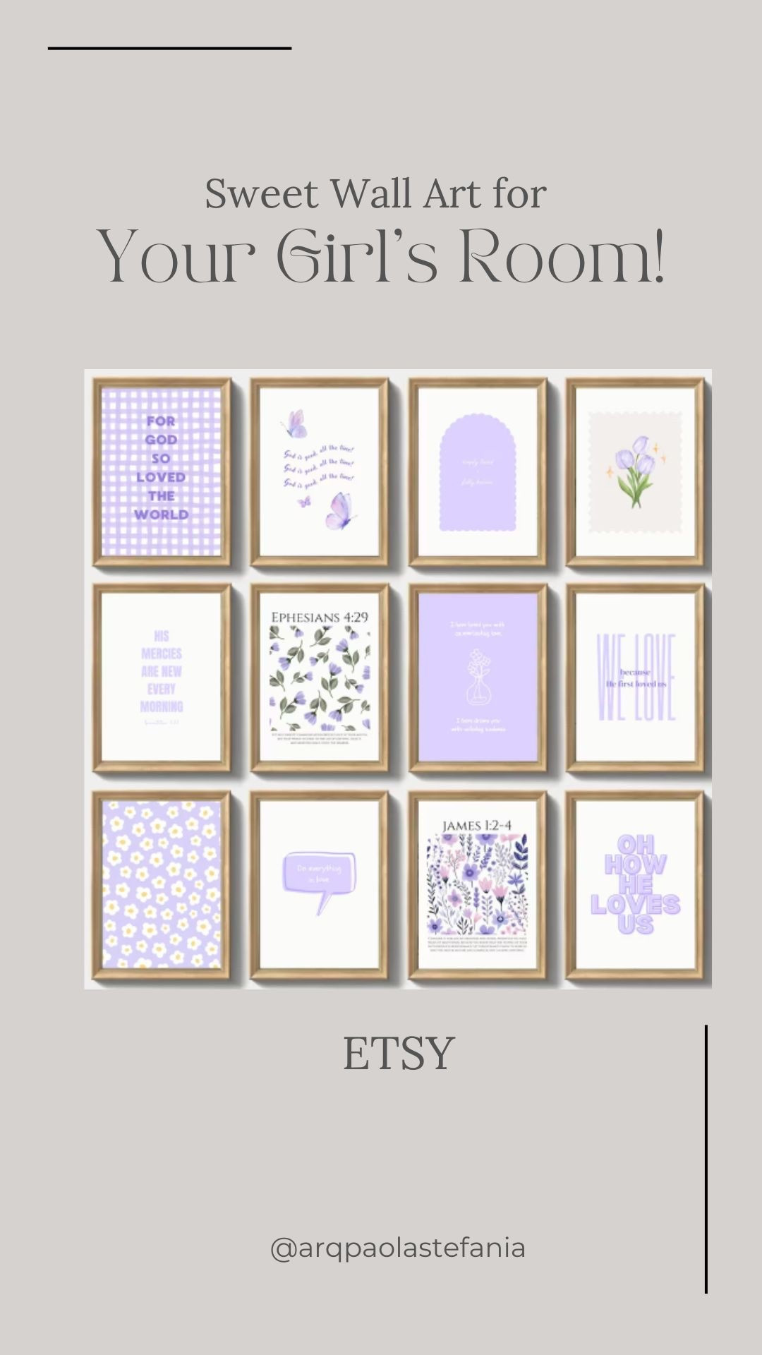 Lovely prints for your girl’s room. 💜

#LTKStyleTip #LTKHome #LTKSeasonal