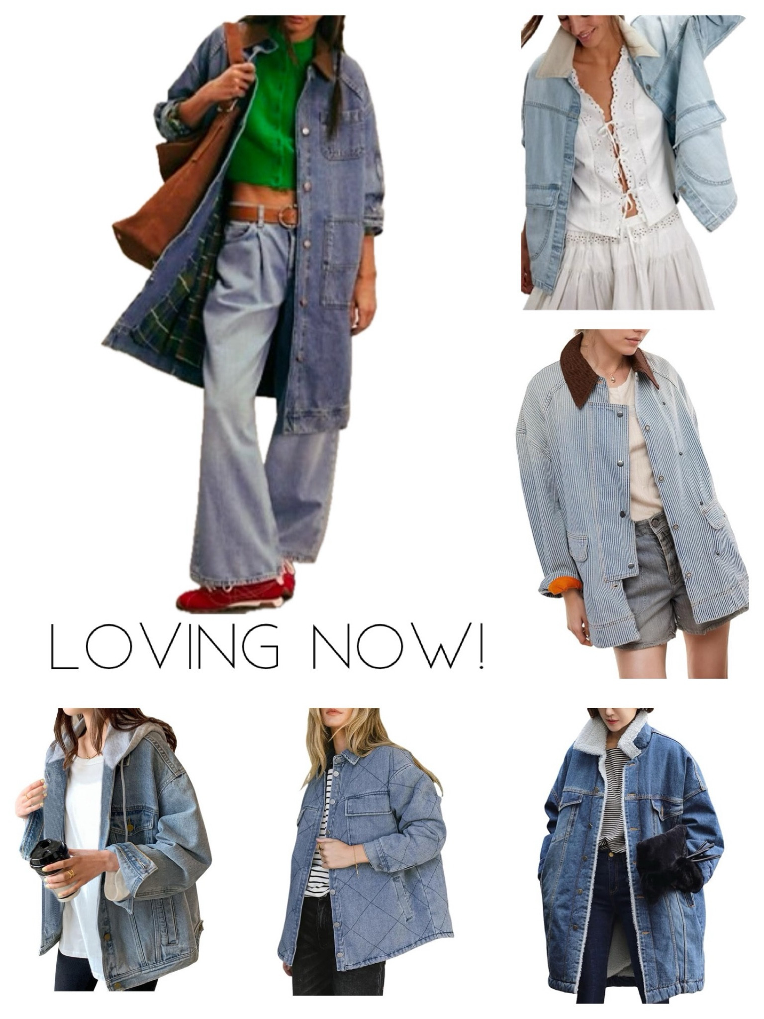 Oversized denim jacket 
Denim barn jacket loving now 

#LTKStyleTip