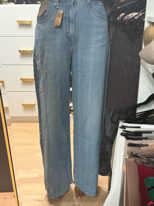 Women's Cinch-Waist Lightweight Baggy Jeans | Macy's