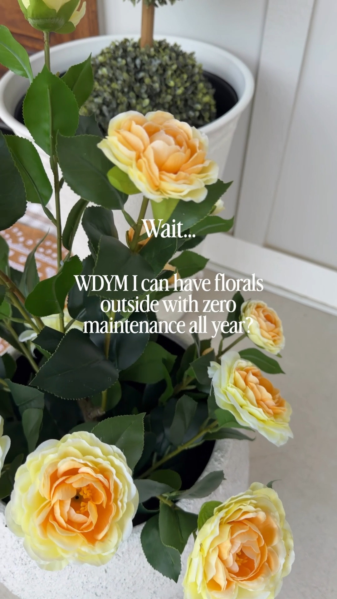 Outdoor florals, Outdoor flowers, Amazon outdoor, outdoor porch, faux florals, faux flowers, faux camellia tree, faux outdoor tree, faux outdoor flowers, no maintenance flowers, spring porch, summer porch 

#LTKmomlife #LTKHome