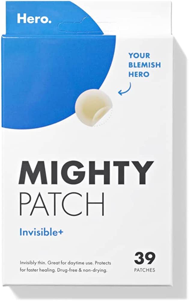Mighty Patch Invisible+ from Hero Cosmetics - Daytime Hydrocolloid Acne Pimple Patches for Coveri... | Amazon (US)