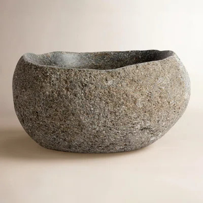 Rosewood Riverstone Oval Decorative Bowl in Gray | Wayfair North America