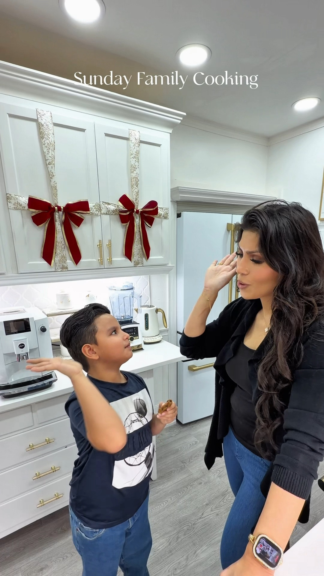 Cooking Sunday dinner with my family was a wonderful. My second son Jonathan eagerly wanted to help us bake cookies and even asked to come on camera, which made the moment extra special. My other two kids preferred their privacy, and I wholeheartedly respect their choice. Hopefully, next time they’ll decide to join us on camera. #cooking #family #dinner #athome #cookingathome #momlife #momof3 #marriedlife #wifelife #blooms @bloomsupps @cafeappliances @caraway_home @breville @williamssonoma 

#LTKvlog #LTKHome #LTKmomlife