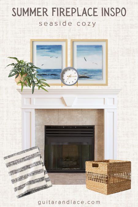 Summer fireplace decor. Fireplace mantle, decorations. Summer fireplace mantle ideas. Coastal grandmother home decor. Target home decor.

#LTKSaleAlert #LTKHome #LTKSeasonal