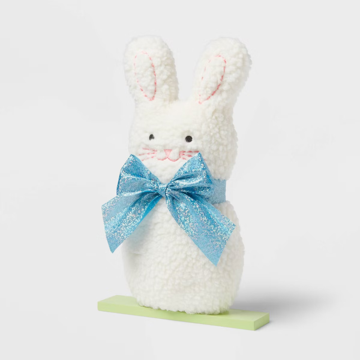 Faux Shearling Bunny Easter Decorative Accent White - Spritz™ | Target