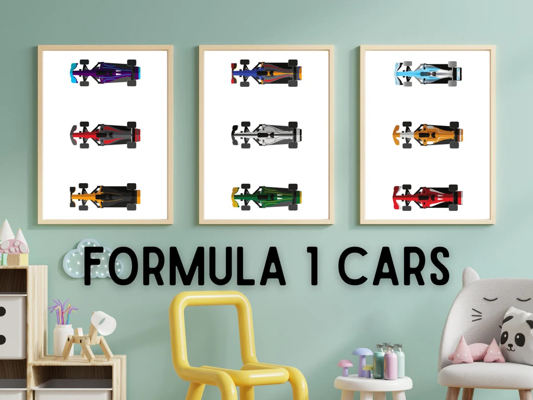 F1 Nursery Decor, Race Car Prints, Set of 3 (digital Download) - Etsy | Etsy (Global)