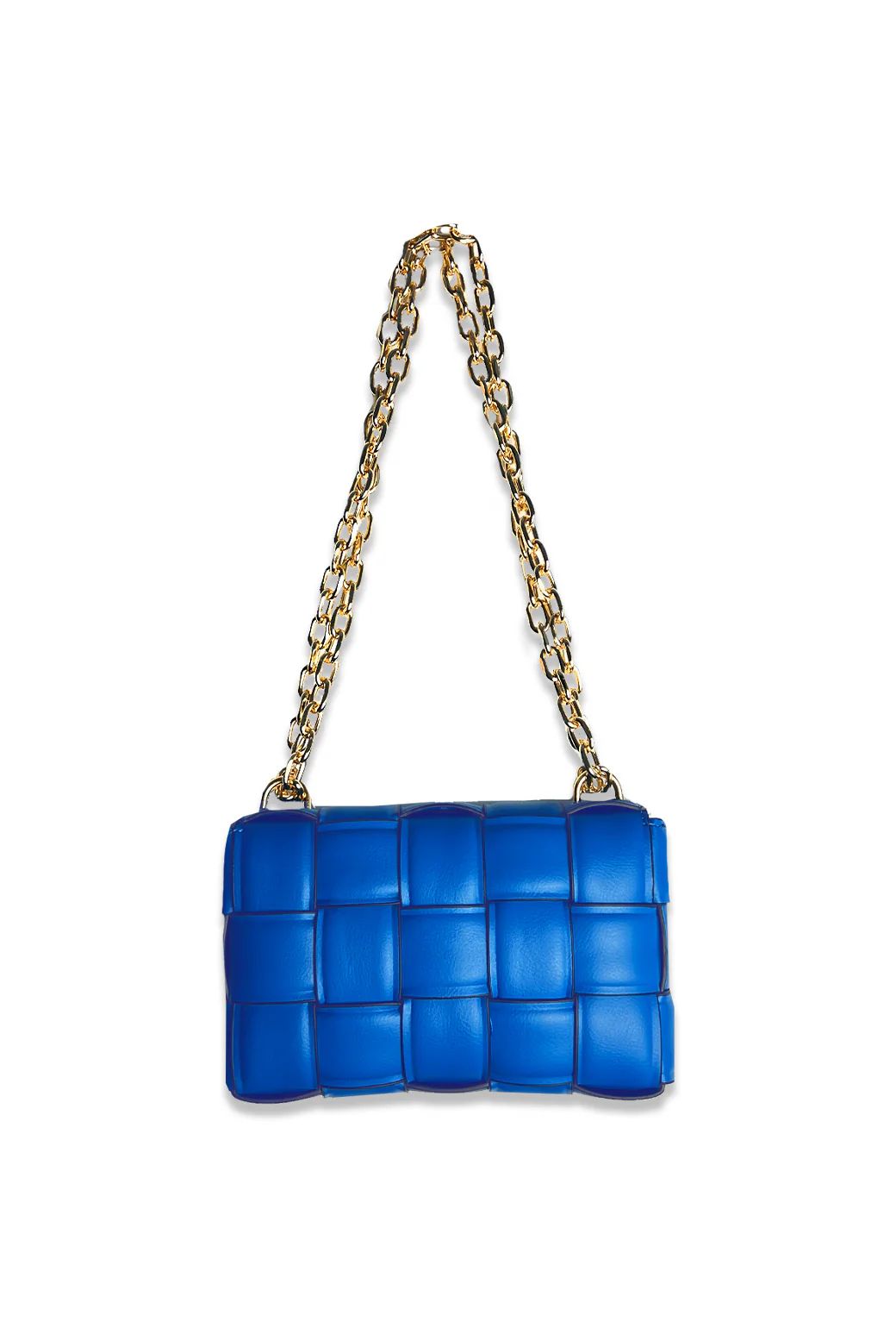 Basketweave Crossbody Bag - Electric Blue | Shop BURU