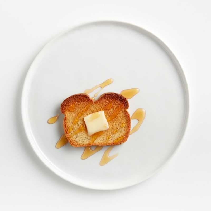 Mercer White Round Ceramic Dinner Plate + Reviews | Crate & Barrel | Crate & Barrel